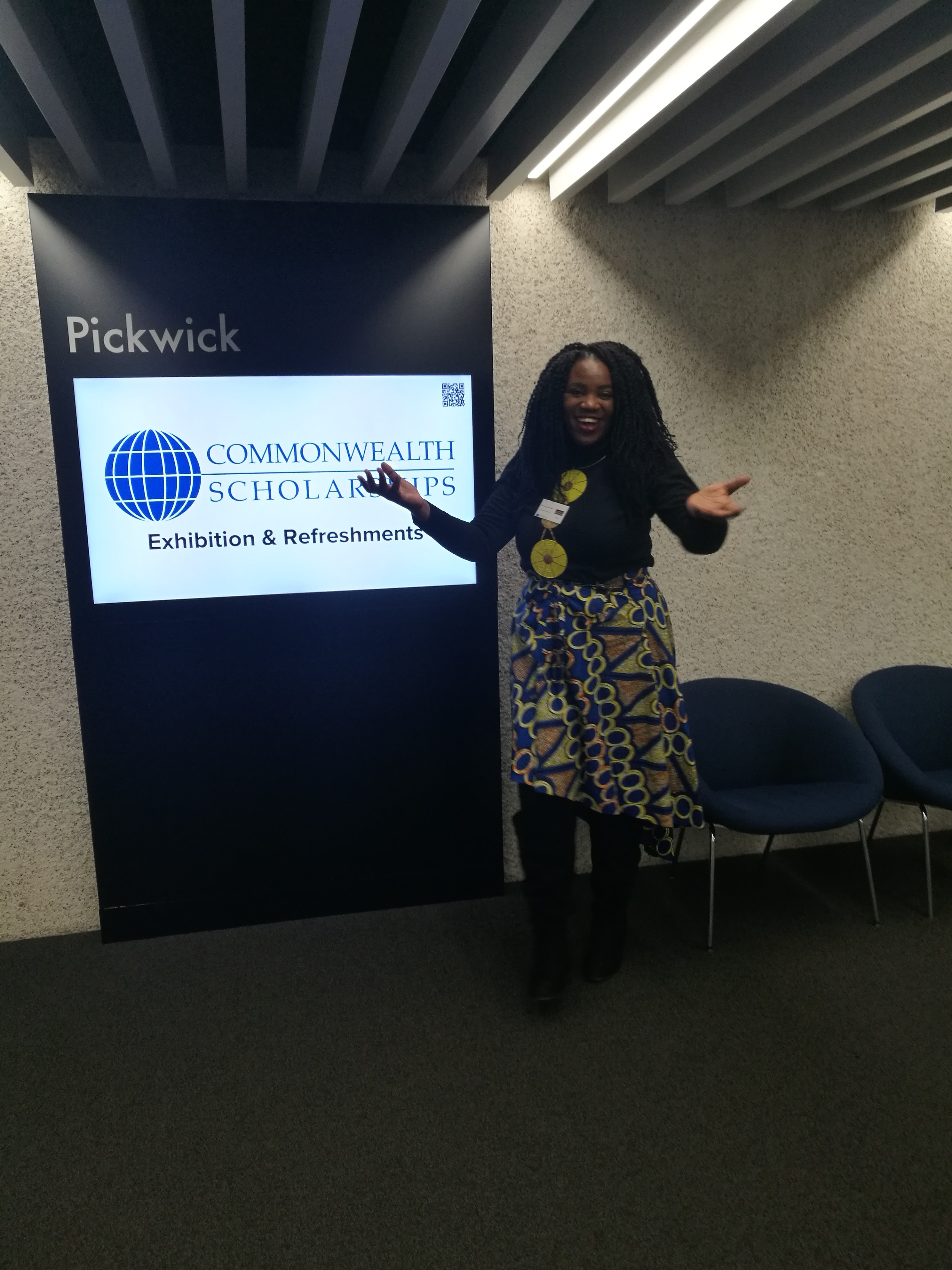 Carol at Commonwealth Welcome Event for the 2017-2018 scholars, London, UK, November 2017.